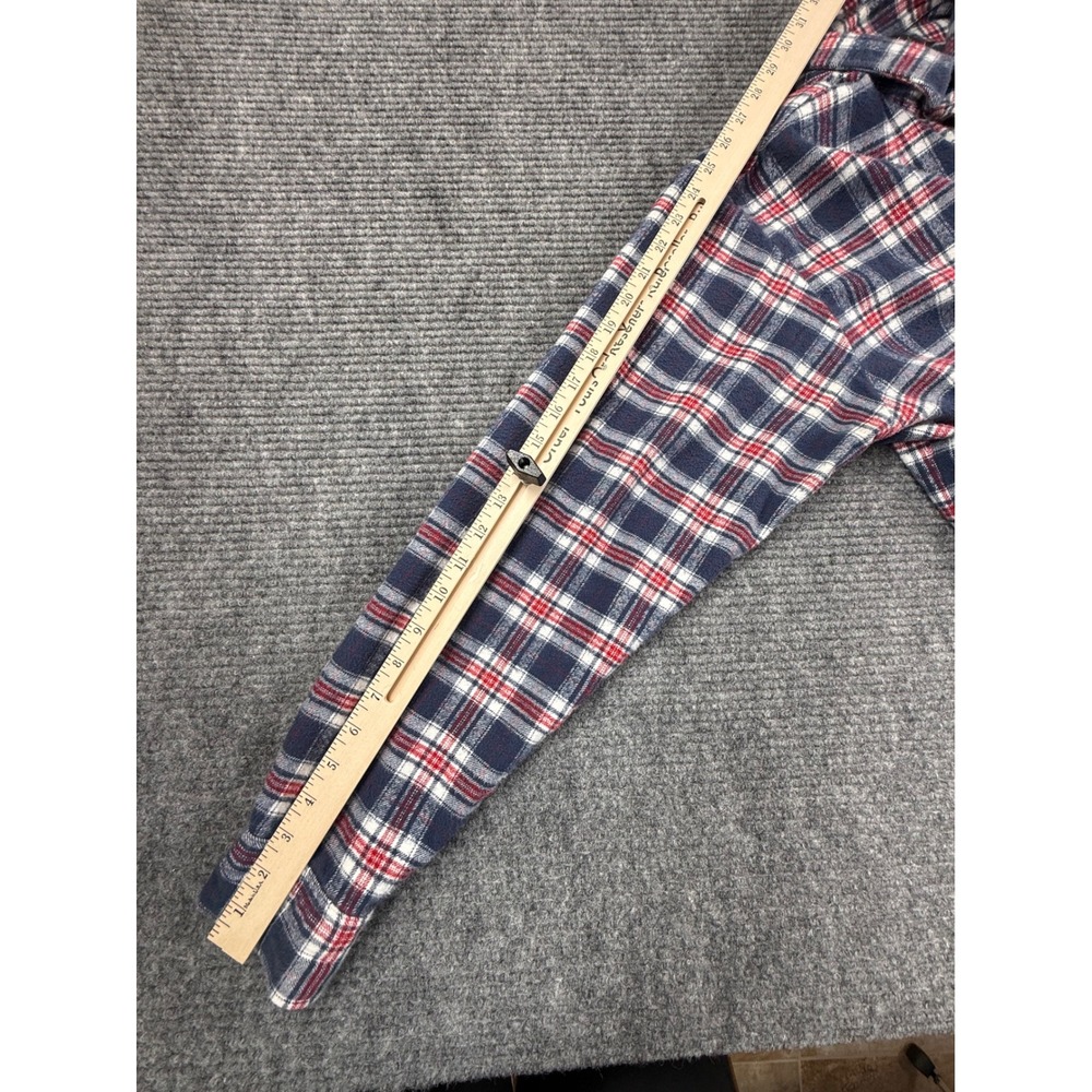 Vermont Flannel Co Shirt Mens XL Blue Red Plaid Excellent Heavy Cotton USA Made - Picture 7 of 9